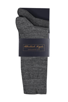 Antrasit 2'li Desenli Çorap Seti