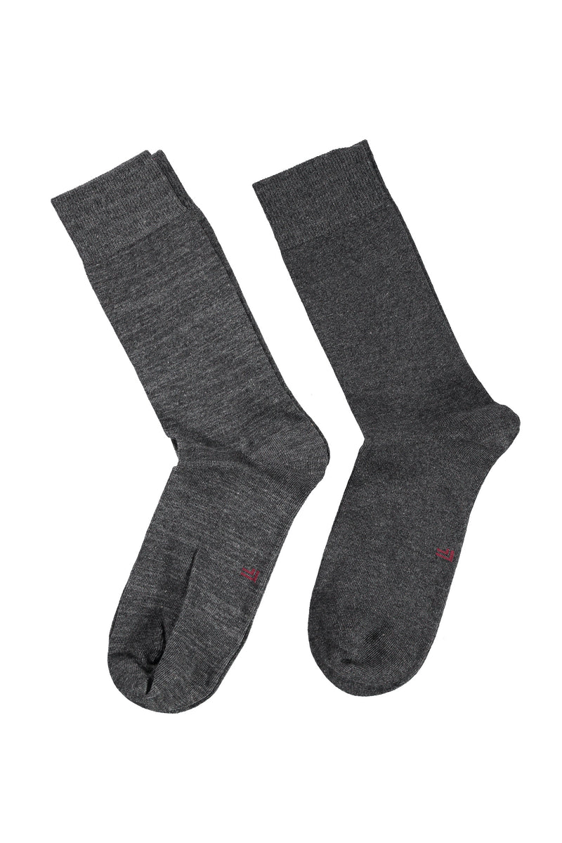 Antrasit 2'li Desenli Çorap Seti