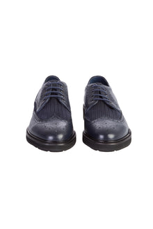 Lacivert Casual Deri Ayakkabı