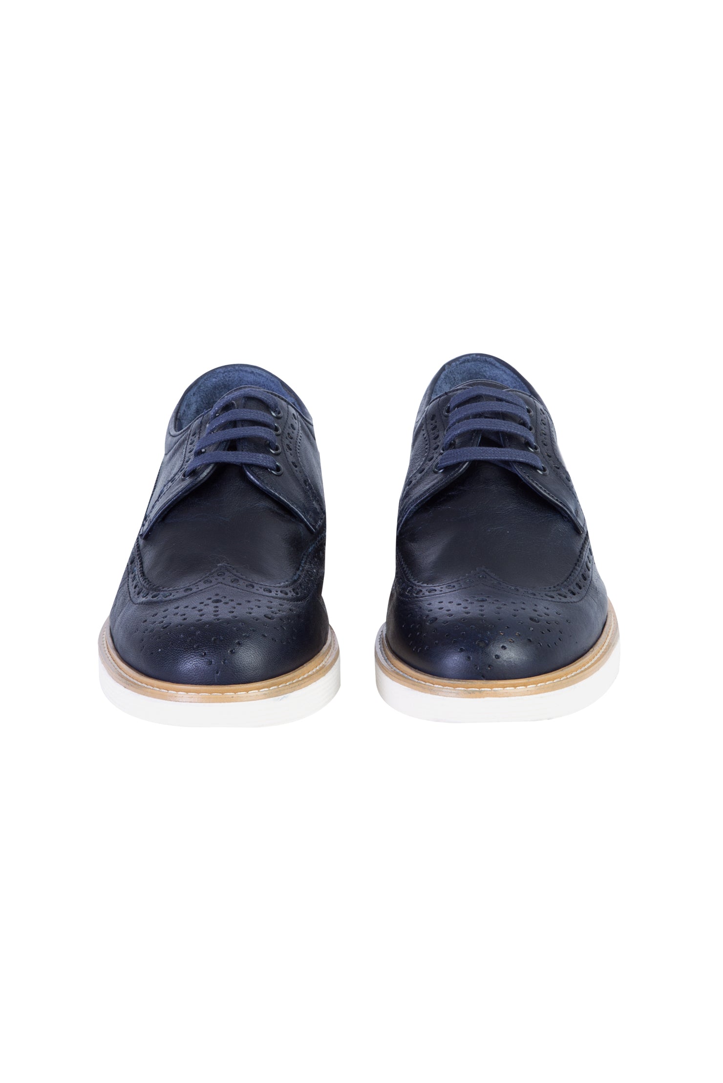 Lacivert Casual Deri Ayakkabı