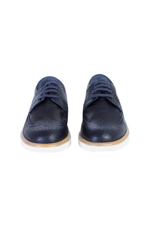 Lacivert Casual Deri Ayakkabı