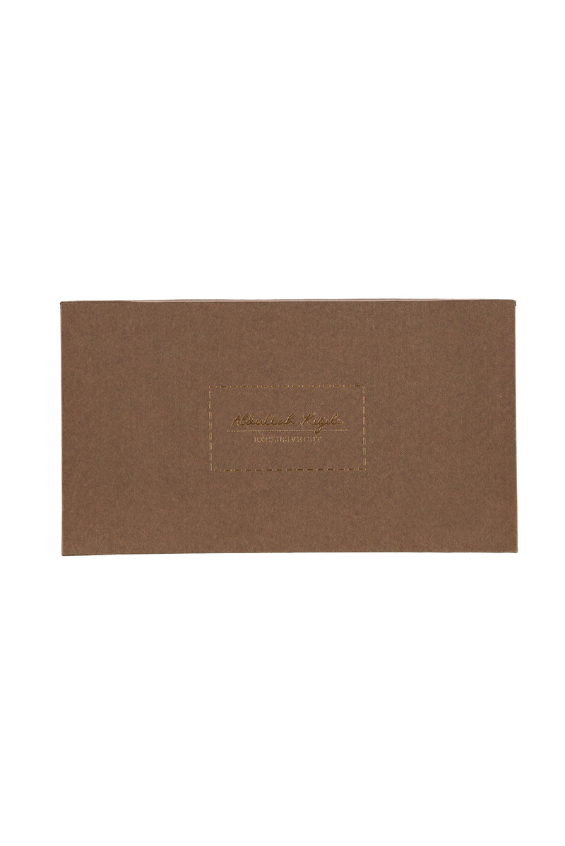 Açık Kahve - Camel 3'lü Kravat Mendil Kol Düğmesi Seti