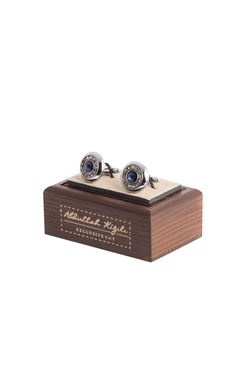 Koyu Mavi Kol Düğmesi