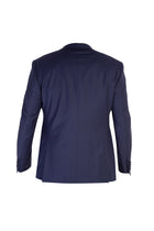 Lacivert Slim Fit Dar Kesim Sivri Yaka Yünlü Smokin & Damatlık