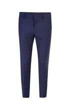 Lacivert 7 Drop Slim Fit Dar Kesim Sivri Yaka Yünlü Smokin & Damatl?k-Abdullah Ki??l?