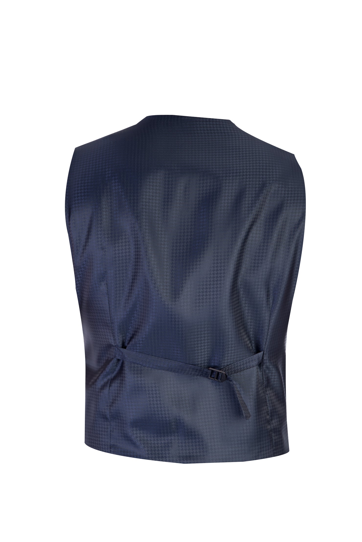 Lacivert Slim Fit Dar Kesim Sivri Yaka Yünlü Smokin & Damatlık