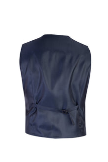Lacivert 7 Drop Slim Fit Dar Kesim Sivri Yaka Yünlü Smokin & Damatl?k-Abdullah Ki??l?
