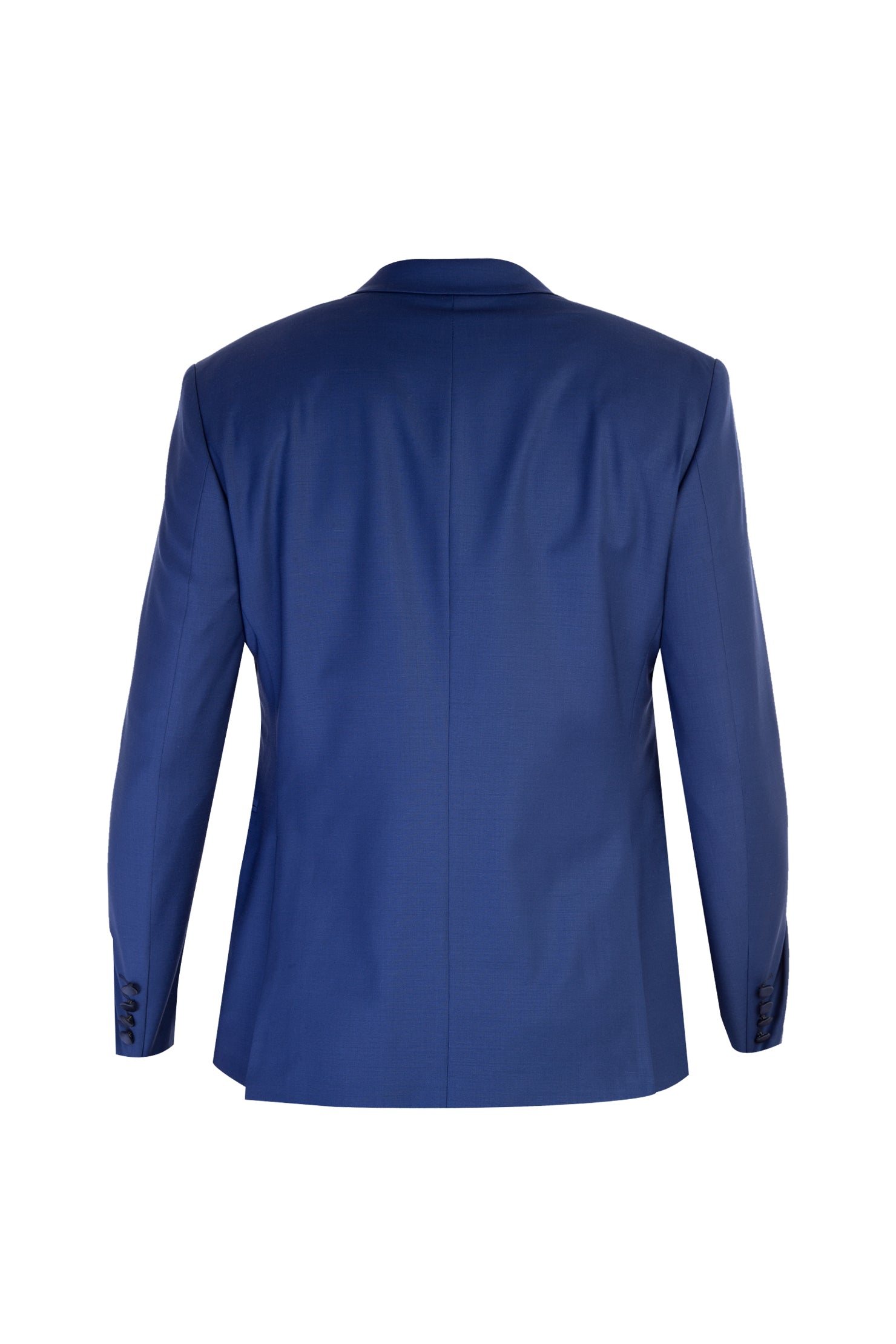 Mavi Slim Fit Dar Kesim Sivri Yaka Yünlü Smokin & Damatlık