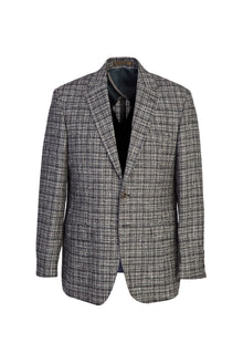 Koyu Yesil İtalyan Regular Fit Yünlü Desenli Ceket