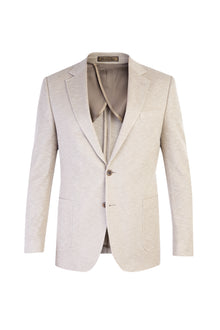 Bej İtalyan Kuşgözü Pamuk Ceket