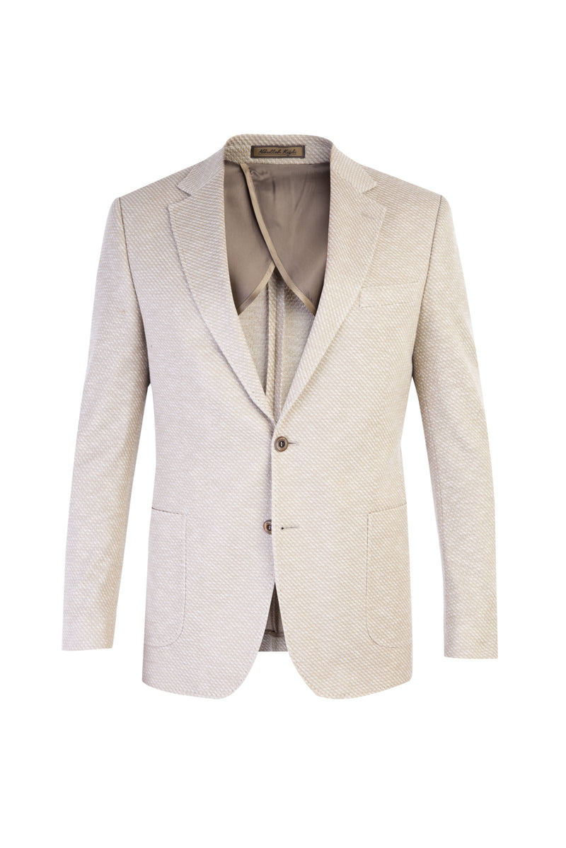 Bej İtalyan Kuşgözü Pamuk Ceket