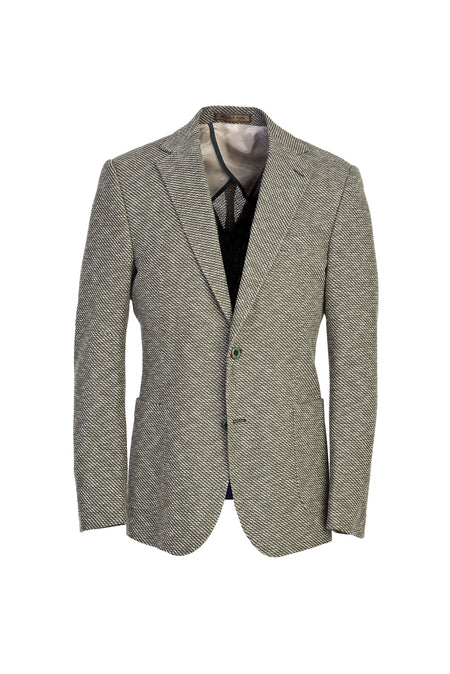 Koyu Yesil İtalyan Kuşgözü Pamuk Ceket