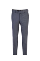 Orta Füme Slim Fit Dar Kesim Yün Klasik Kumaş Pantolon