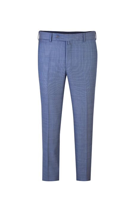 Aç?k Mavi 4 Drop Relaxed Fit Rahat Kesim Klasik Ku?gözü Kuma? Pantolon-Abdullah Ki??l?