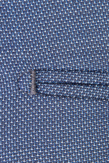 Açık Mavi Slim Fit Dar Kesim Kuşgözü Klasik Kumaş Pantolon