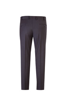 Koyu Kahve Regular Fit Kareli Klasik Kumaş Pantolon