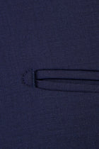 Lacivert Slim Fit Dar Kesim Klasik Kumaş Pantolon