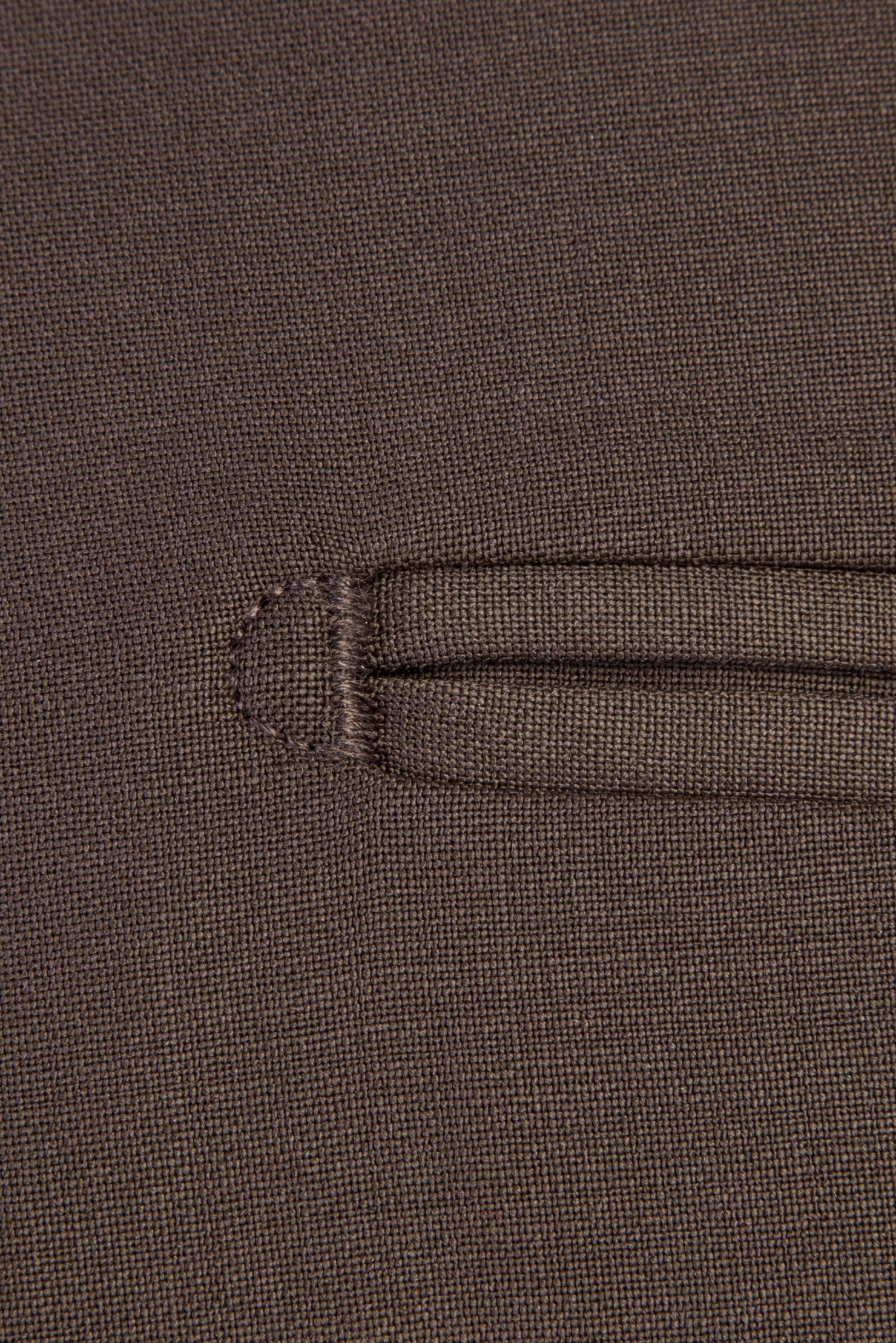 Kahve Relaxed Fit Rahat Kesim Yünlü Klasik Kumaş Pantolon