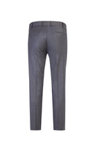 Orta Füme Slim Fit Dar Kesim Yünlü Klasik Kumaş Pantolon