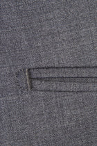 Orta Füme Slim Fit Dar Kesim Yünlü Klasik Kumaş Pantolon