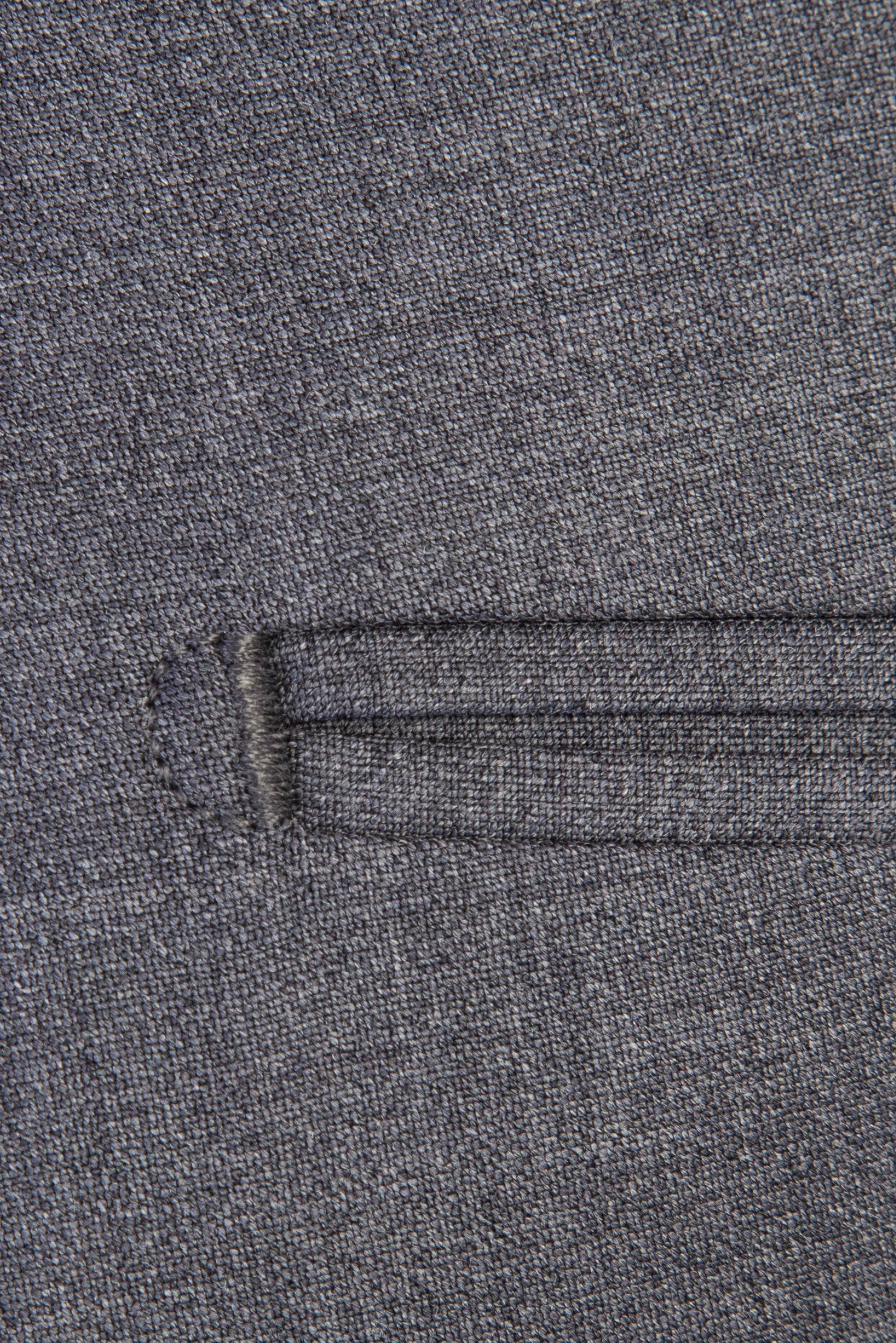 Orta Füme Slim Fit Dar Kesim Yünlü Klasik Kumaş Pantolon