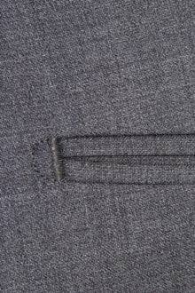 Orta Füme Slim Fit Dar Kesim Yünlü Klasik Kumaş Pantolon