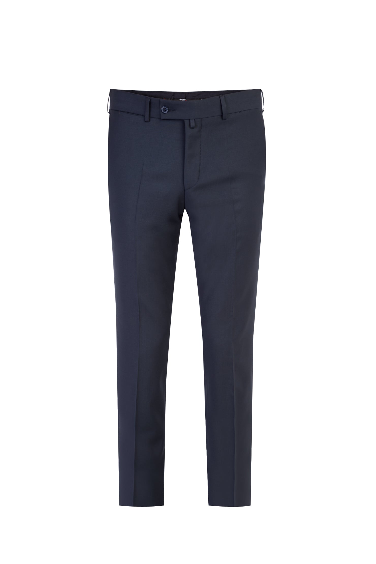 Petrol Slim Fit Dar Kesim Yünlü Klasik Kumaş Pantolon