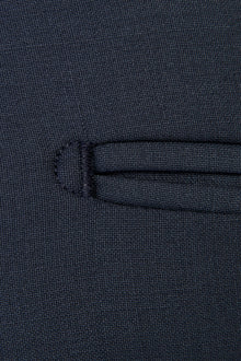 Petrol Slim Fit Dar Kesim Yünlü Klasik Kumaş Pantolon