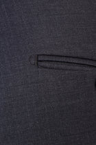 Antrasit Slim Fit Dar Kesim Yünlü Klasik Kumaş Pantolon
