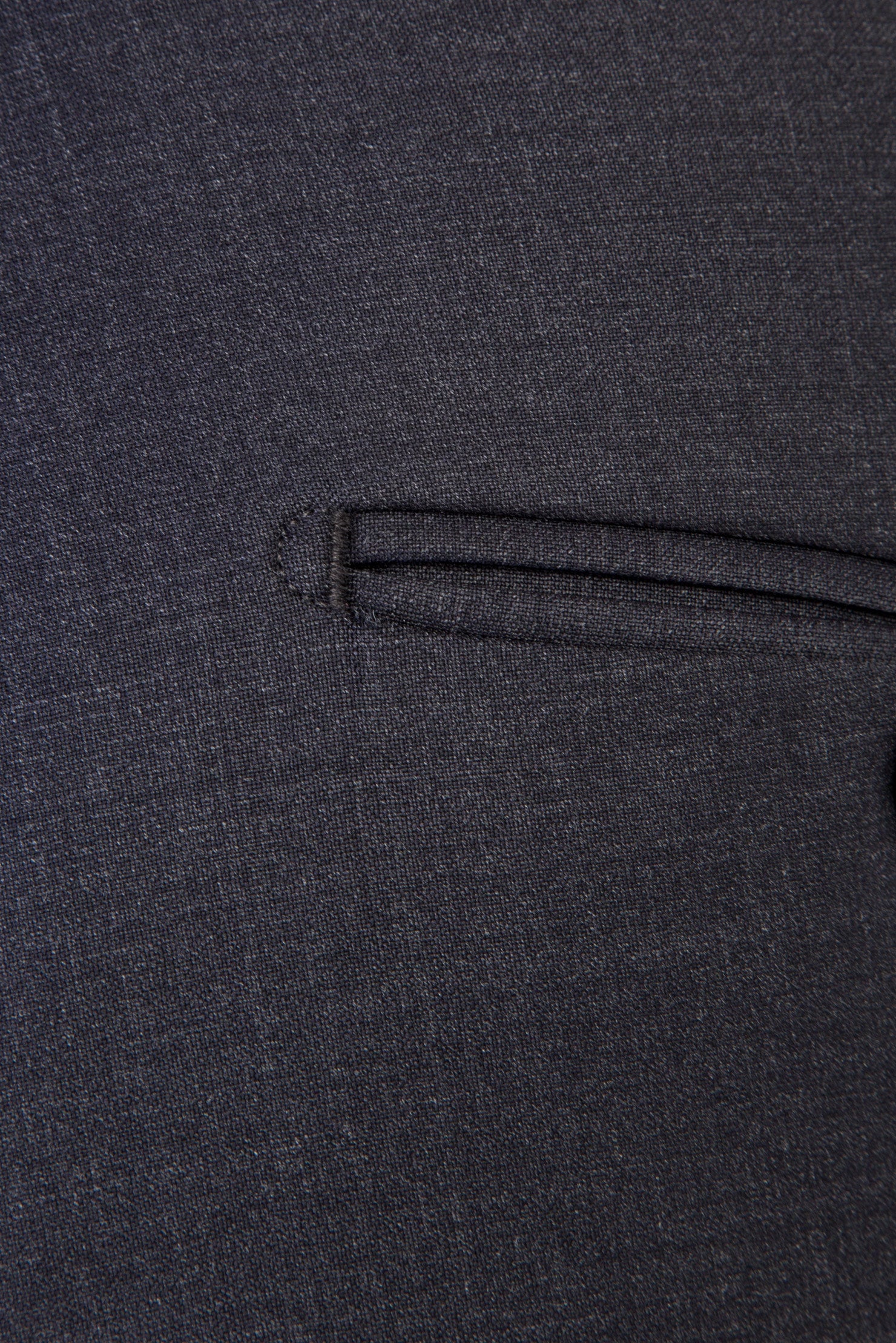 Antrasit Slim Fit Dar Kesim Yünlü Klasik Kumaş Pantolon
