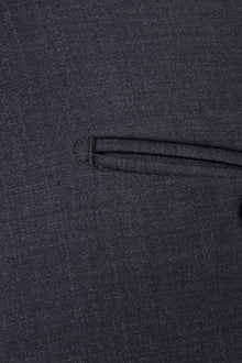 Antrasit Slim Fit Dar Kesim Yünlü Klasik Kumaş Pantolon