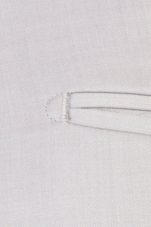 Açık Gri Slim Fit Dar Kesim Yünlü Klasik Kumaş Pantolon