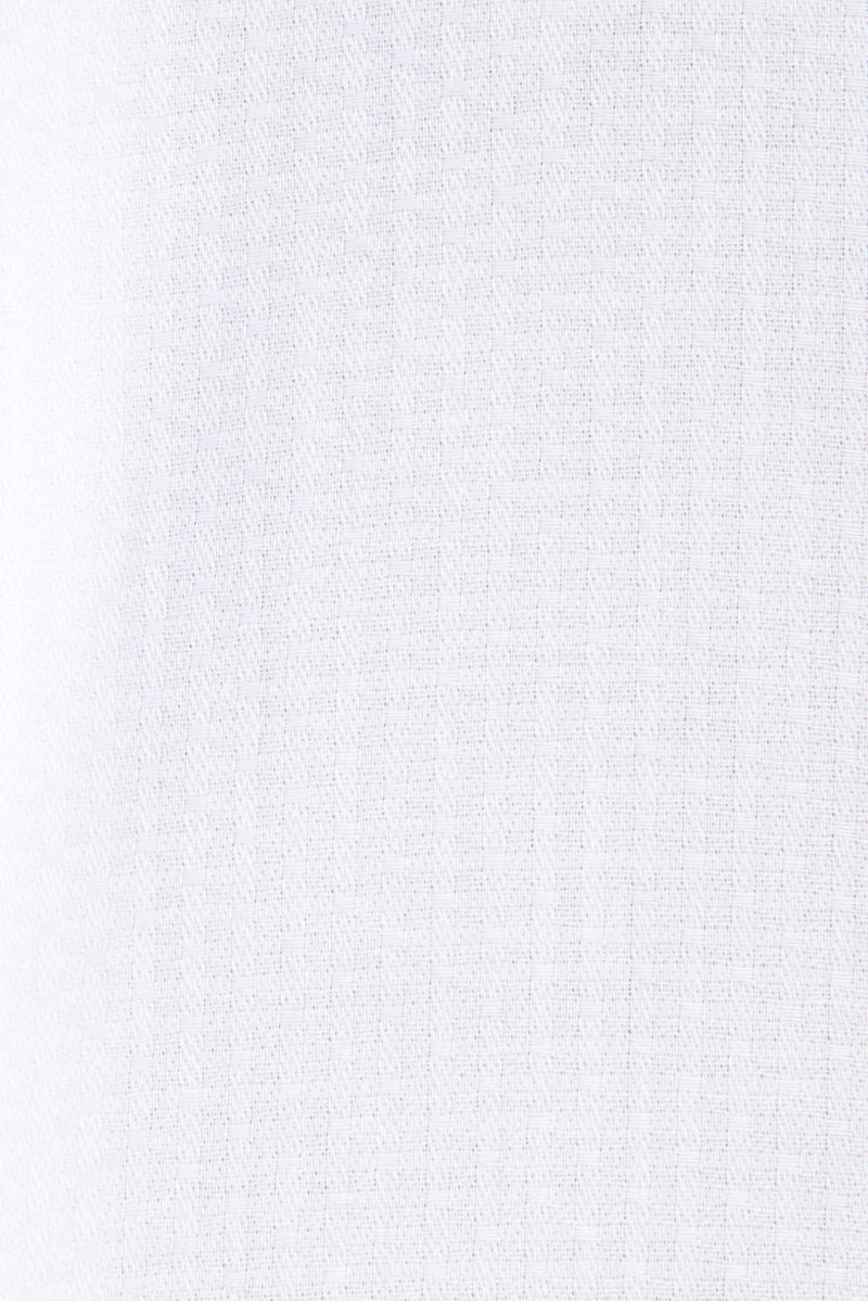 Beyaz Uzun Kol Manşetli Slim Fit Dar Kesim Pamuk Gömlek