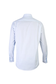 Açık Mavi Uzun Kol Easy Care Slim Fit Dar Kesim Pamuk Gömlek