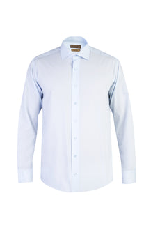 Açık Mavi Uzun Kol Easy Care Pamuk Gömlek