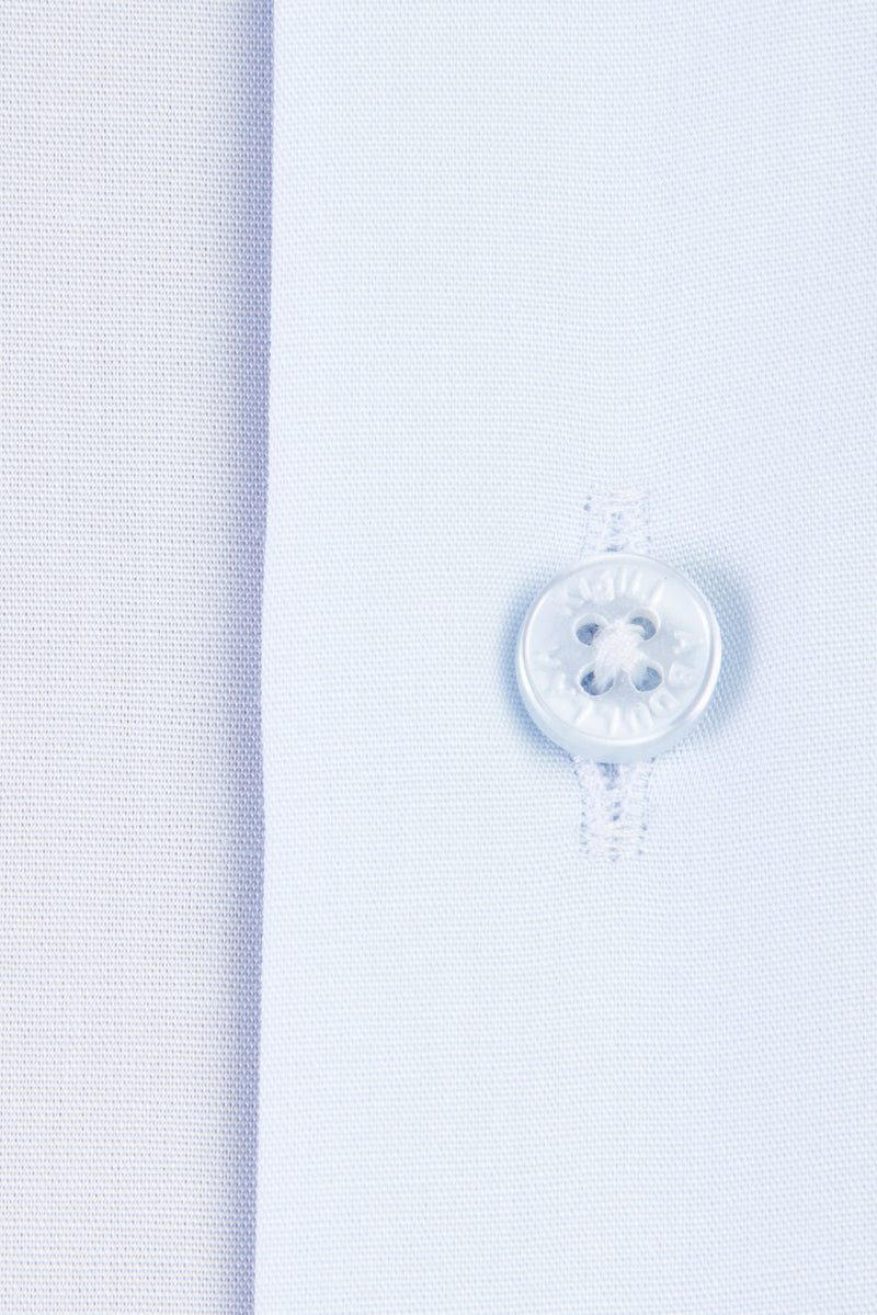 Açık Mavi Uzun Kol Easy Care Pamuk Gömlek