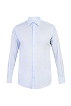 Açık Mavi Uzun Kol Kolay Ütülenebilir Klasik Pamuk Gömlek