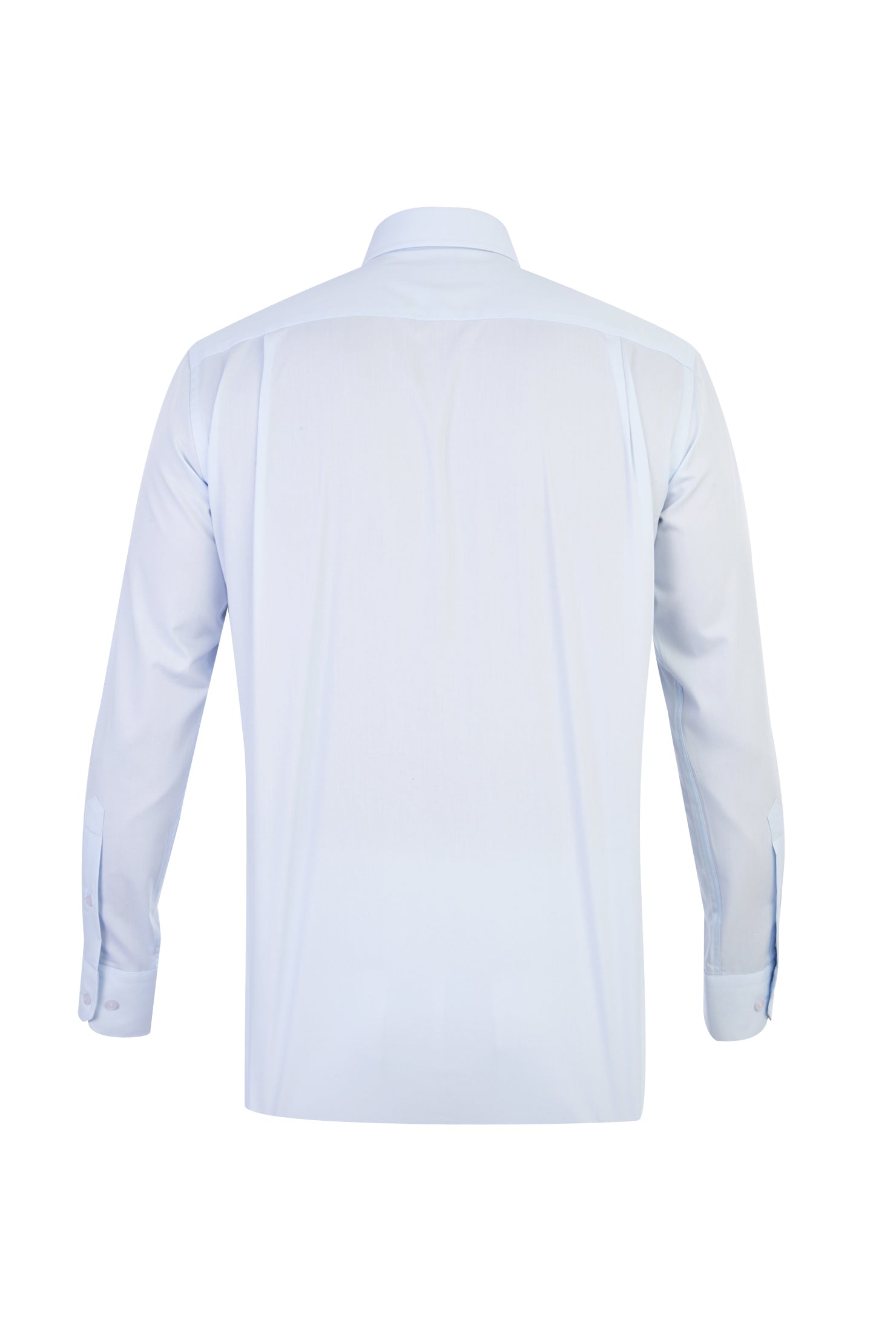 Açık Mavi Uzun Kol Kolay Ütülenebilir Klasik Pamuk Gömlek