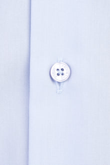 Açık Mavi Uzun Kol Kolay Ütülenebilir Klasik Pamuk Gömlek