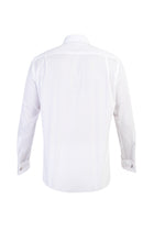Beyaz Uzun Kol Kolay Ütülenir Manşetli Klasik Pamuk Gömlek