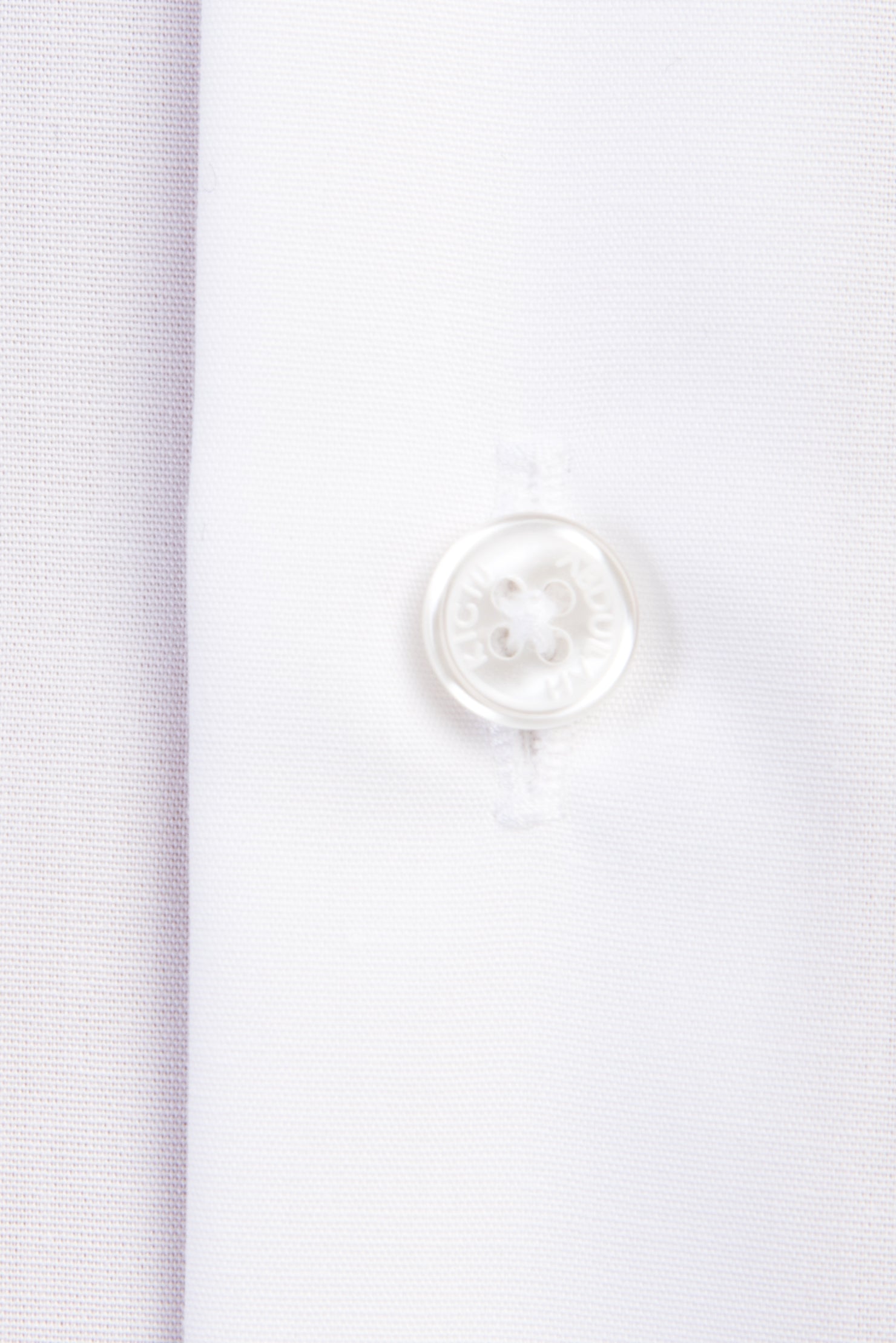 Beyaz Uzun Kol Kolay Ütülenir Manşetli Klasik Pamuk Gömlek