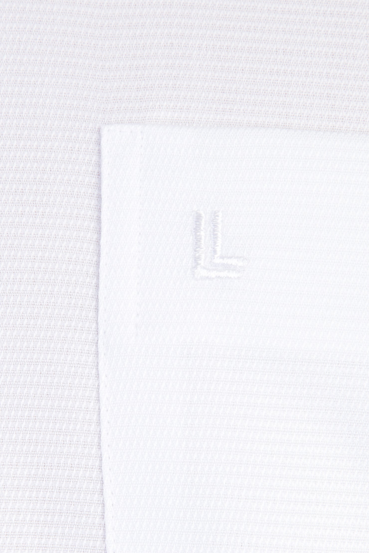 Beyaz Kısa Kol Regular Fit Desenli Pamuk Gömlek