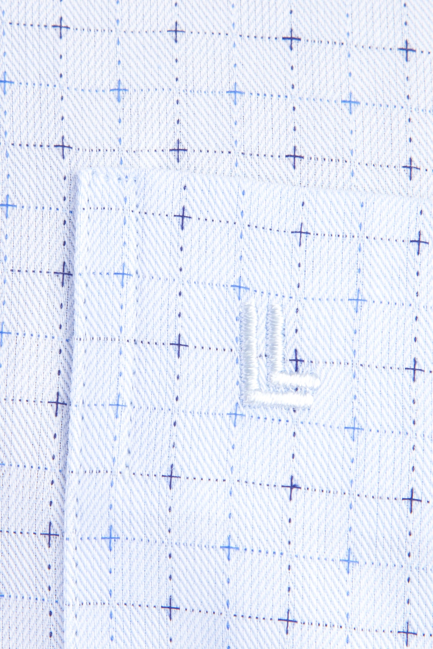 Açık Mavi Kısa Kol Ekose Klasik Pamuk Gömlek