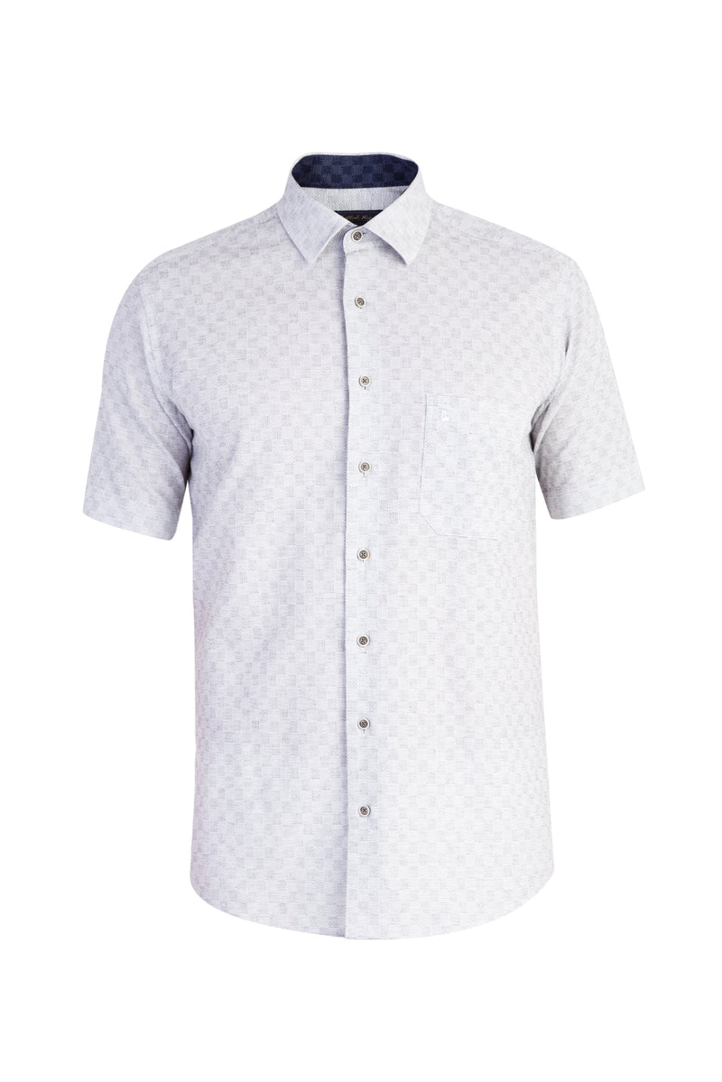 Beyaz Ak Kz Spor Kısa Kol Gömlk