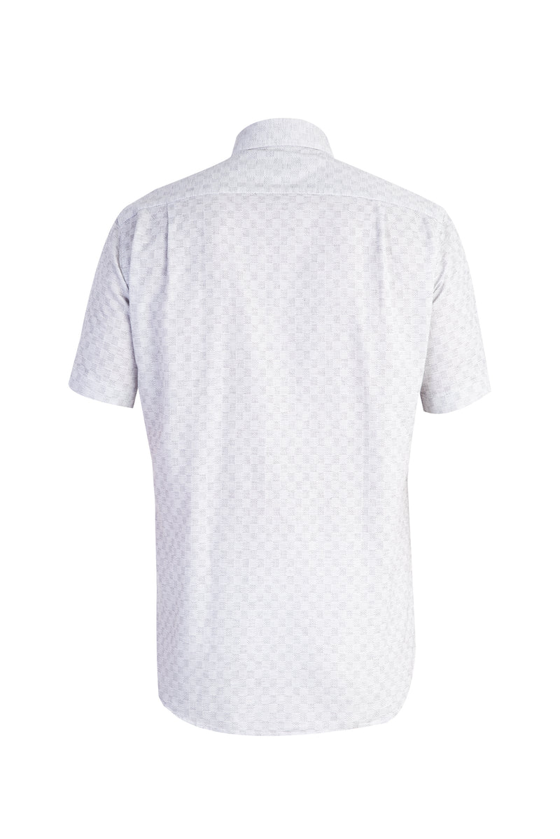 Beyaz Ak Kz Spor Kısa Kol Gömlk