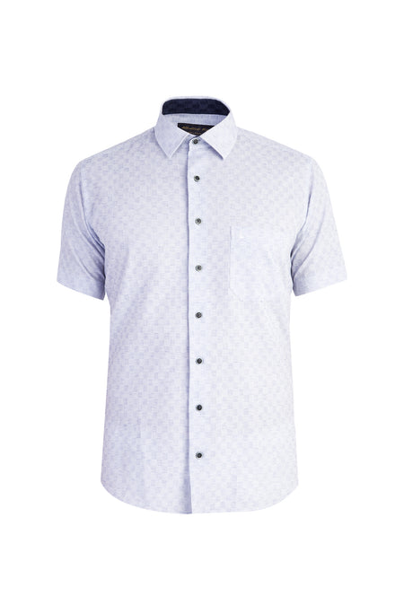 Beyaz Ak Kz Spor Kısa Kol Gömlk