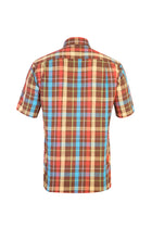 Kahve Kısa Kol Ekose Pamuk Gömlek