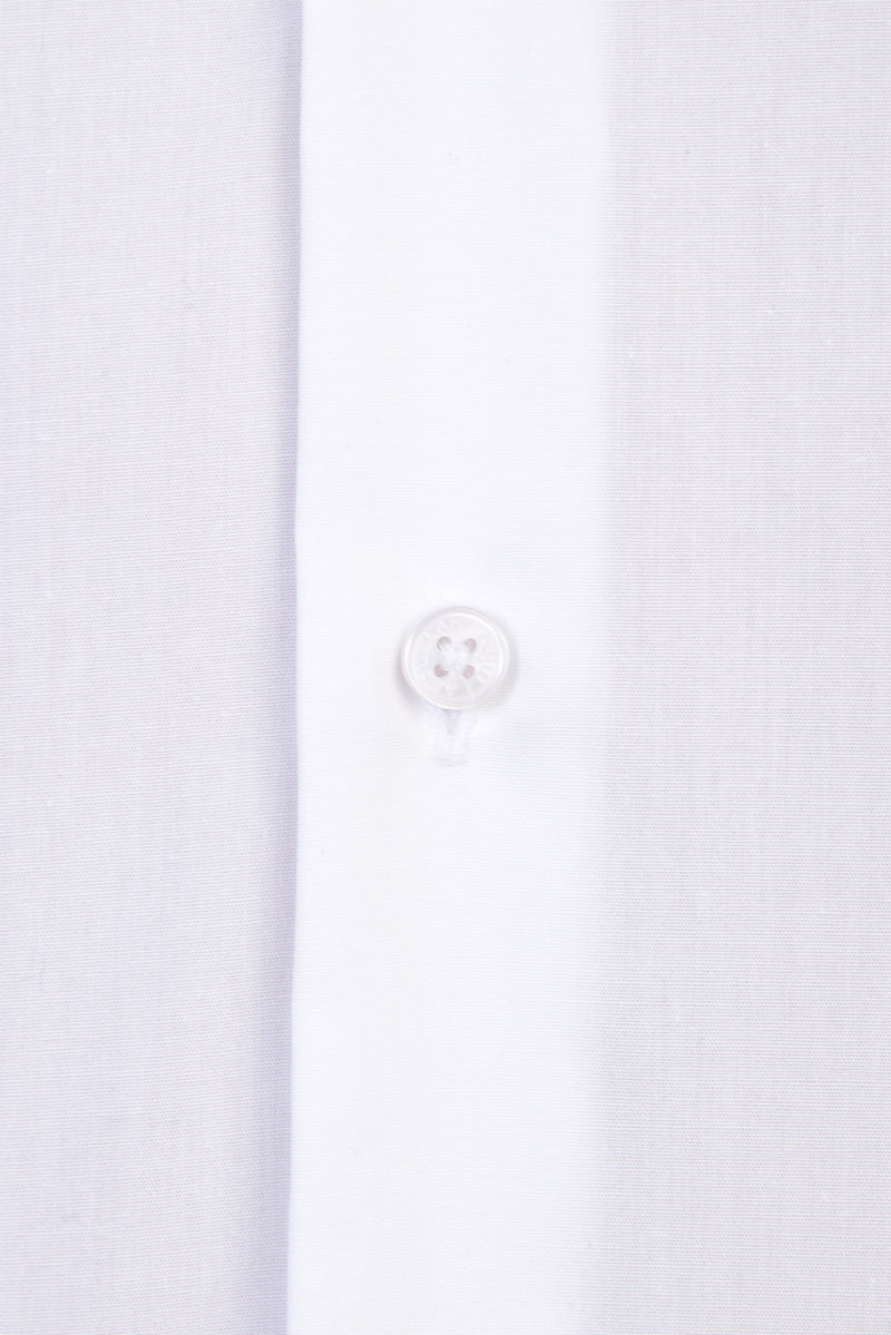 Beyaz Uzun Kol Easy Care Slim Fit Dar Kesim Pamuk Gömlek