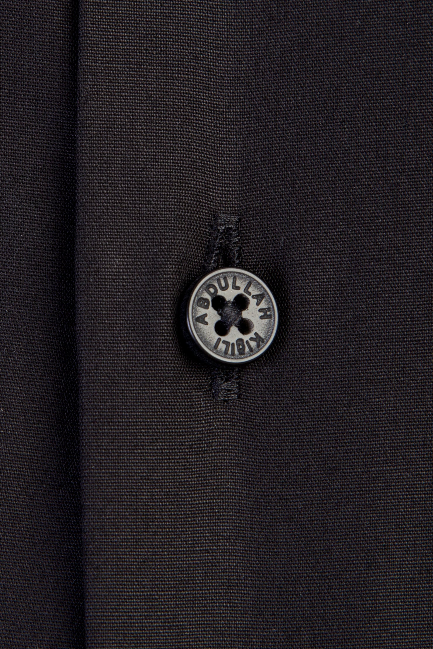 Siyah Uzun Kol Easy Care Slim Fit Dar Kesim Pamuk Gömlek