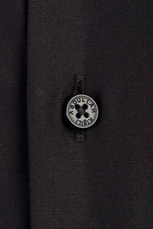 Siyah Uzun Kol Easy Care Slim Fit Dar Kesim Pamuk Gömlek